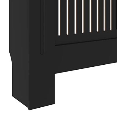 VidaXL Radiatorombouw 205 cm mdf zwart