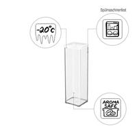 Rotho LOFT Bewaardoos 10x10x28.5 cm 2L Wit/Transparant - thumbnail