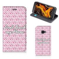 Samsung Galaxy Xcover 4s Design Case Flowers Pink DTMP - thumbnail