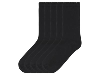 esmara 5 paar kinder sokken (Ruches/zwart, 27-30)