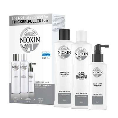 Nioxin Systeem 1 3-delige trial kit - 150 ml +150 ml +50 ml Nioxin Systeem 1 3-delige trial kit - 150 ml +150 ml +50 ml
