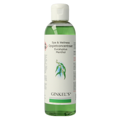 Ginkel's Sauna opgietconcentraat eucalyptus & menthol 200 Milliliter Ginkel's Sauna opgietconcentraat eucalyptus & menthol 200 Milliliter