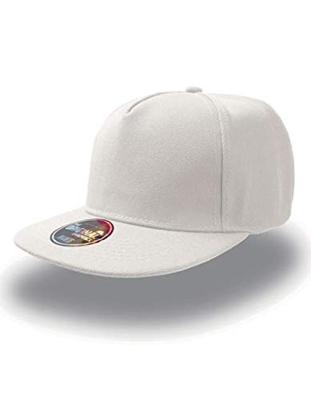 Atlantis AT401 Snap Five Cap - White - One Size