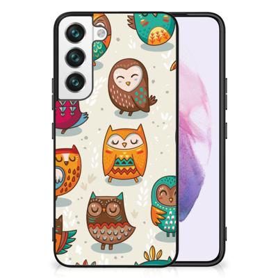 Samsung Galaxy S22 Dierenprint Telefoonhoesje Vrolijke Uilen