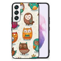 Samsung Galaxy S22 Dierenprint Telefoonhoesje Vrolijke Uilen - thumbnail