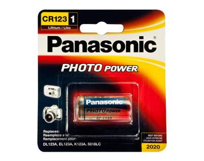 Panasonic CR123, 3 volt Photo Lithium batterij