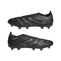 adidas Predator League Veterloze Gras / Kunstgras Voetbalschoenen (MG) Zwart Donkergrijs Neongeel - thumbnail