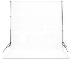 BRESSER BR-D26 Achtergrondsupport + Achtergronddoek wit 3x6m