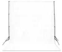 BRESSER BR-D26 Achtergrondsupport + Achtergronddoek wit 3x6m - thumbnail