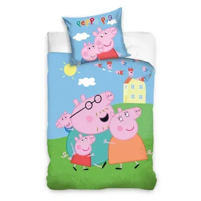 Peppa Pig Dekbedovertrek Family 100 x 135 Cm Katoen Peppa Pig Dekbedovertrek Family 100 x 135 Cm Katoen