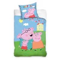 Peppa Pig Dekbedovertrek Family 100 x 135 Cm Katoen - thumbnail