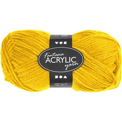 Creativ Company Acrylgaren geel 50gr, 80m