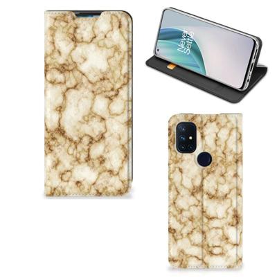 OnePlus Nord N10 5G | Standcase | Marmer Goud