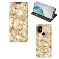 OnePlus Nord N10 5G | Standcase | Marmer Goud - thumbnail