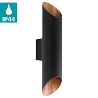 Eglo WandlampAgolada Up - Down zwart met koperbruin - 94804 - thumbnail
