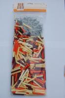 400 stuks hulzen en haken uitbreidingsset 410/411 zwart / zilver / oranje / wit - thumbnail