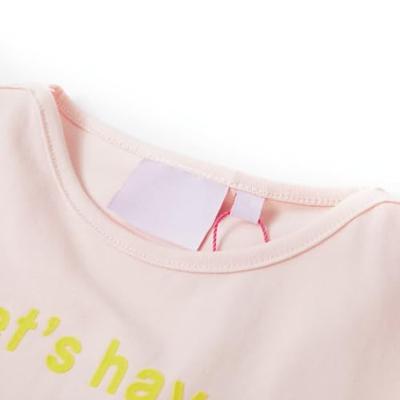 Kindershirt 92 zachtroze - thumbnail