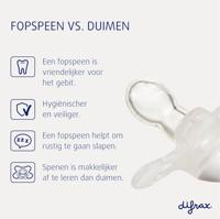 Difrax Fopspeen Natural 0-6m I Love - thumbnail
