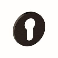 Hardbrass Cilinderrozet Shuffle rond dun 4mm - zwart - thumbnail