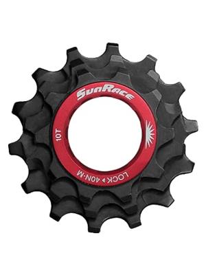 Shimano Sunrace sluitring met kransjes 12v 10/12/14t zwart