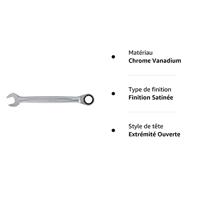 KS Tools 503.4215 5034215 Steek-ringratelsleutel Sleutelbreedte (metrisch) 15 mm - thumbnail