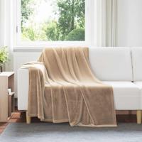 VidaXL Kleden 6 pcs kameel 150 x 200 cm fleece - thumbnail