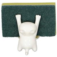 Sponshouder met spons - Wit - thumbnail