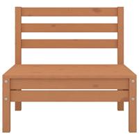 4-delige Loungeset massief grenenhout honingbruin - thumbnail