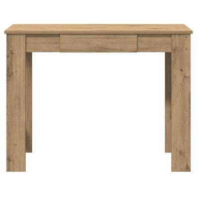 Bureau 100x45x75 cm bewerkt hout artisanaal eikenkleur