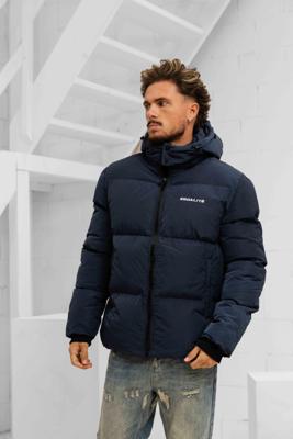 Equalité Essential Puffer Winterjas Heren Donkerblauw - Maat S - Kleur: Donkerblauw | Soccerfanshop