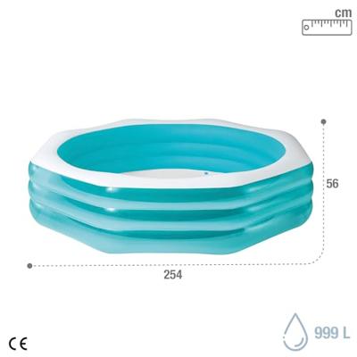 Intex Opblaasbaar zwembad octagon - family pool - thumbnail