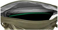 Basil soho nordlicht fietsrugzak - groene moderne fietstas met geïntegreerde led-verlichting voor dames en heren # #fietsrugzak #led #groen - thumbnail