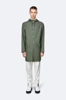 Rains Dames Long Jacket - Olive - thumbnail