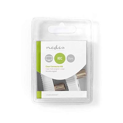 Nedis IEC Connector | Gehoekt | Female / Male | Wit | 2 Stuks | 1 stuks - CSGB40995WT CSGB40995WT