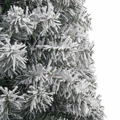 VidaXL Kunstkerstboom smal met standaard en sneeuw 270 pvc