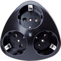 Kopp ZWART opbouw stopcontact RA drievoudig - 4626120 - thumbnail