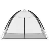 Klamboe met deuren Mongolia 220 gaas 200x200x135 cm zwart - thumbnail