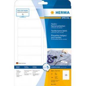 Naambadge etiket herma 4515 88.9x33.8mm wit Naambadge etiket herma 4515 88.9x33.8mm wit