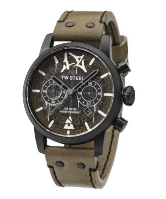 Horlogeband TW Steel MS98 Leder Groen