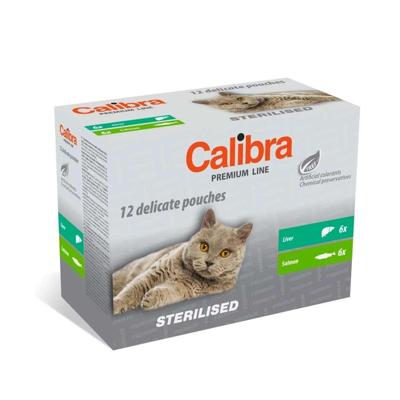 CALIBRA Cat Premium Sterilised - nat kattenvoer - 12x100g