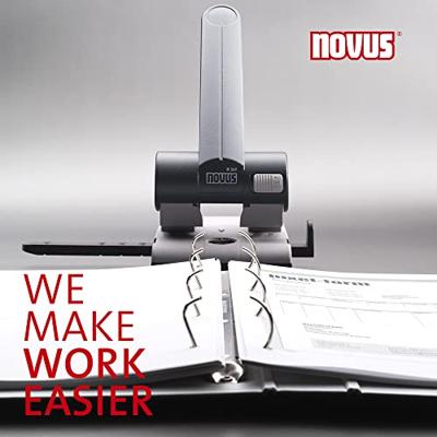 Novus Office 025-0266 Archiefperforator B265 Lichtgrijs, Diepzwart Instelformaat (max.): DIN A4 65 vel (80 g/m²) - thumbnail