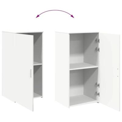 Opbergkast 50x45x103,5 cm bewerkt hout wit