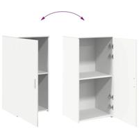 Opbergkast 50x45x103,5 cm bewerkt hout wit - thumbnail