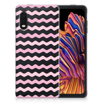 Samsung Xcover Pro | TPU bumper | Waves Roze