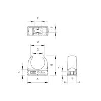 OBO Bettermann 2149567 Buisklem Zwart 1 stuk(s) - thumbnail