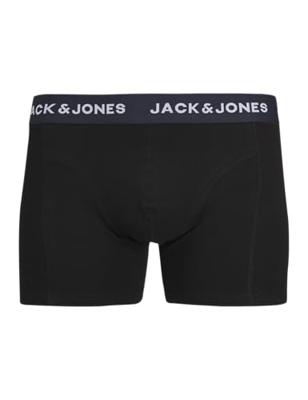 Heren Boxer Shorts Jack & Jones Jacaron Solid Trunks Zwart - Maat: XL