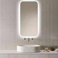 Loxa - Rechthoekige Badkamerspiegel Moderna met led 50x100cm - Dimbaar - 3 Led standen - Condensvrij vlak - Duurzame kwaliteit - Anti Corrosie spiegel - Eenvoudige installatie - thumbnail