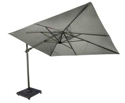 Cavalo Zweefparasol aluminium dark grey 300x220 frame dark grey doek fabric dark grey Yoi - Yoi