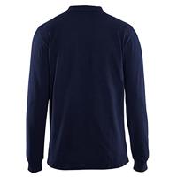 Blåkläder Poloshirt lange mouw 33881050 | Marineblauw | Maat 4XL - 7330509482049 - thumbnail
