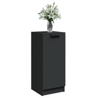 Dressoirs 2 st 30x30x70 cm bewerkt hout zwart - thumbnail